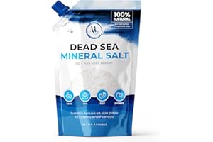 MARCO ESRA Dead Sea Salts for Soaking, Mineral Salt for Bath, Spa, Shower – More Minerals Than Epsom Salt, Pure and Natural Bath Salt for Foot Soak, Fine Salt Mined from Dead Sea