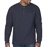 Coleman Long-Sleeve Sherpa Lined Waffle Henley Shirts for Men