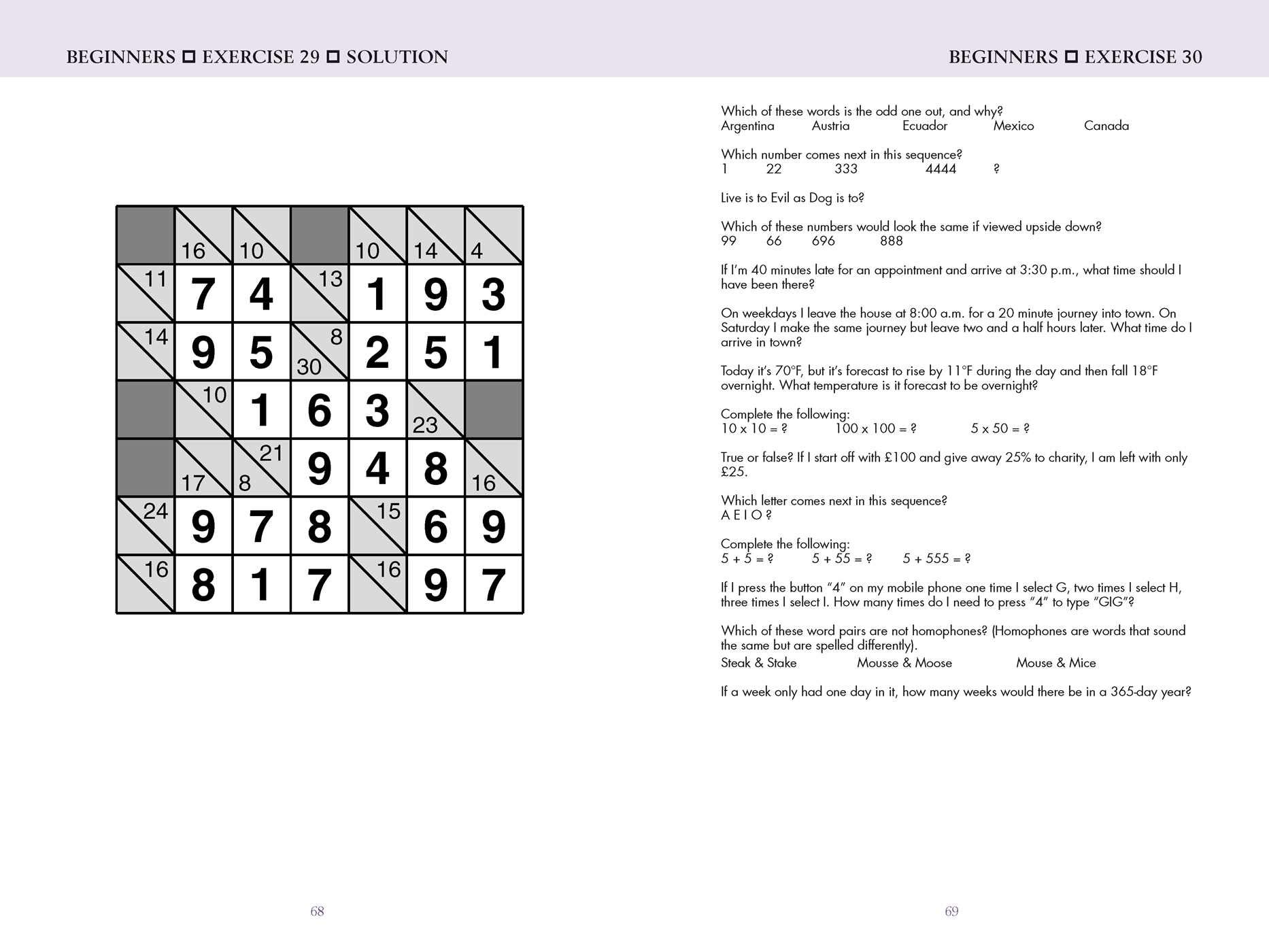 Mensa® 10Minute Brain Teasers BrainTraining Tips, Logic Tests, and