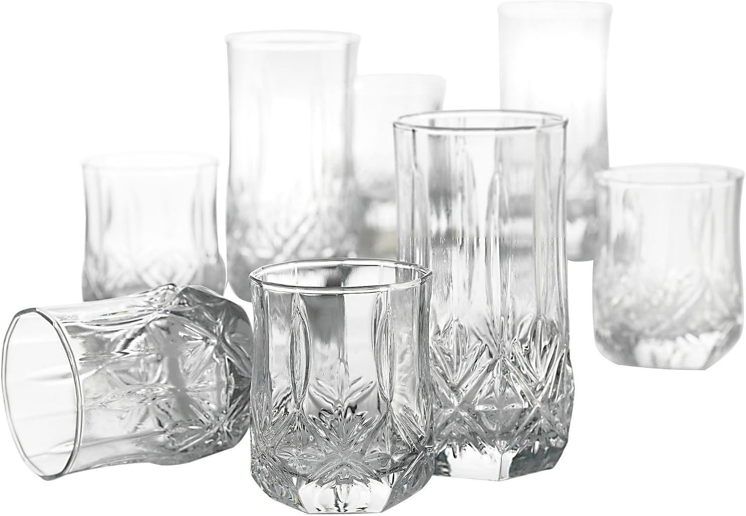 Luminarc N0057 Brighton 16 Piece Tumbler Set, Assorted