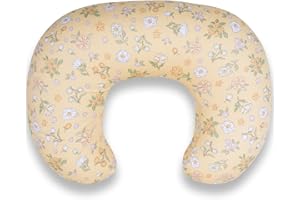 Nursing Pillow for Breastfeeding & Bottle Feeding - Ergonomic C-Shape Design with Breathable Filling & Removable Washable Cov