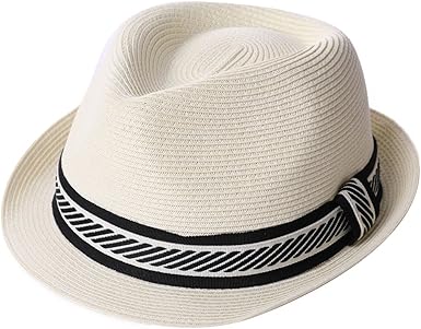 straw fedora beach hat
