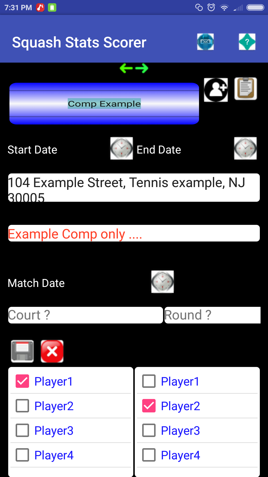Squash Match/Stats Scorer plus online Radio, play music/videos,Sudoku,Tic-Tac-Toe games
