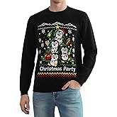 Runhit Ugly Christmas Sweater for Men Women Unisex Funny Christmas Sweaters Fun Holiday Pullovers Novelty Xmas Pullover Gift