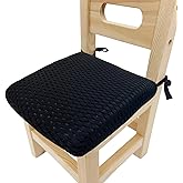 Esme L&H 12 Inch Kids Chair Pads with Ties Breathable 3D Air Mesh Chair Cushion Square Seat Cushion for Kids Chair/School Chair/Wood Chairs