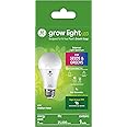 GE Lighting Grow Light LED Balanced Light Spectrum 9W Seeds and Greens A19 Light Bulb (1-Pack)