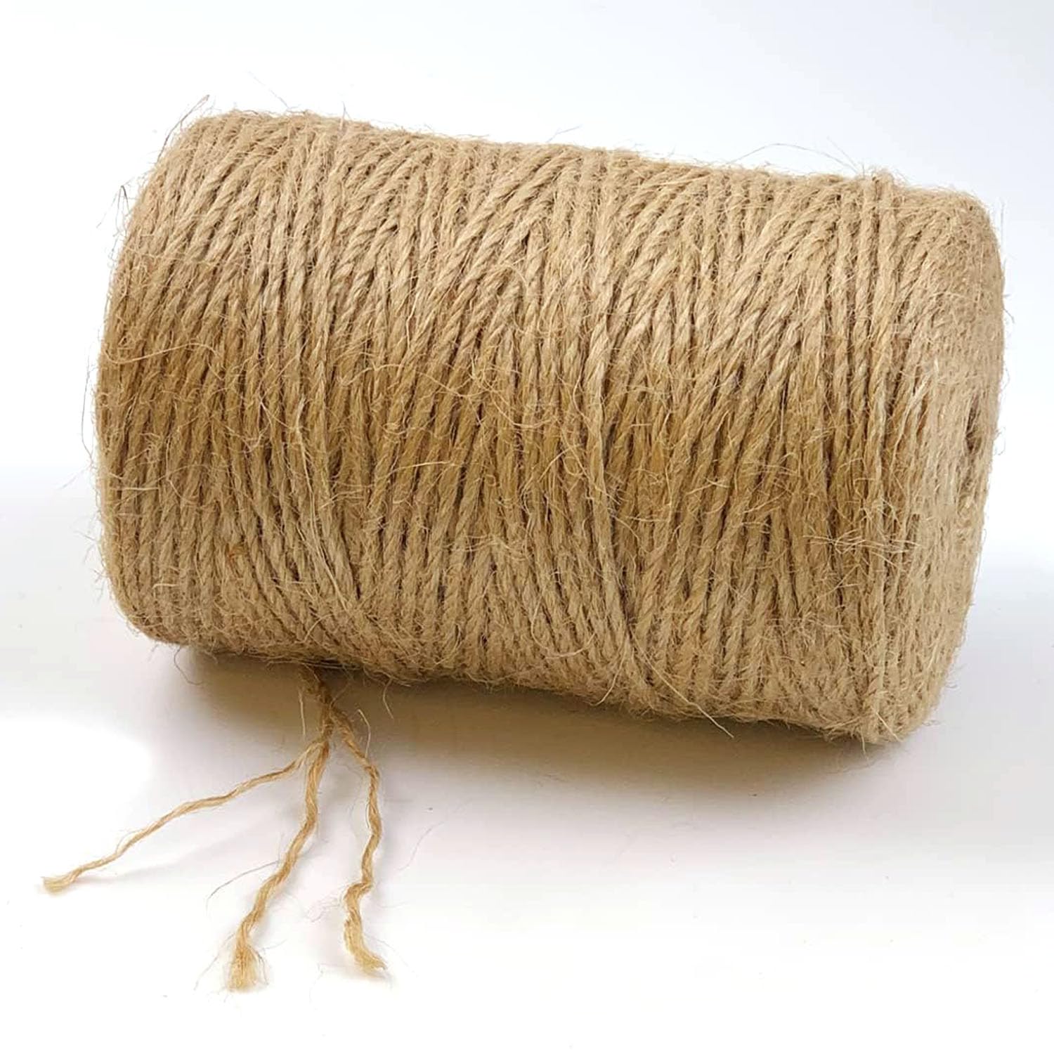 1 Roll 200m 2mm Solid Color Jute Rope DlY Craft Rope for Gift Wrapping, Gardening,Wedding Decor, Sewing Accessories &Haberdashery Natural Jute Twine