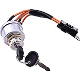 DVPARTS Ignition Switch Key Assembly 86569718 Compatible with New Holland 1530 1630 1725 1925 TC25 TC25D TC29 TC29D TC33 TC33D