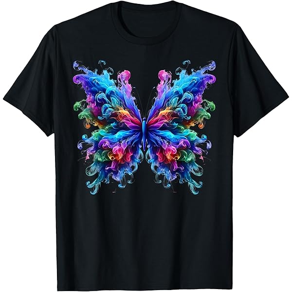 tie dye butterfly t shirt