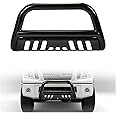 BALOCEO Bull Bar Compatible with 2005-2015 Nissan Armada, 2004-2015 Nissan Titan Brush Guard Front Bumper Grill Grille Guard Protector Brush Push Bar W/Skid Plate Steel Power Coated Black
