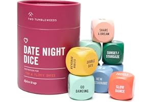 Date Night Dice by Two Tumbleweeds: Couples Date Idea Generator – Fun Relationship Game for Partners, Romantic Gift for Anniversaries, Valentine’s Day & Relationship Connection
