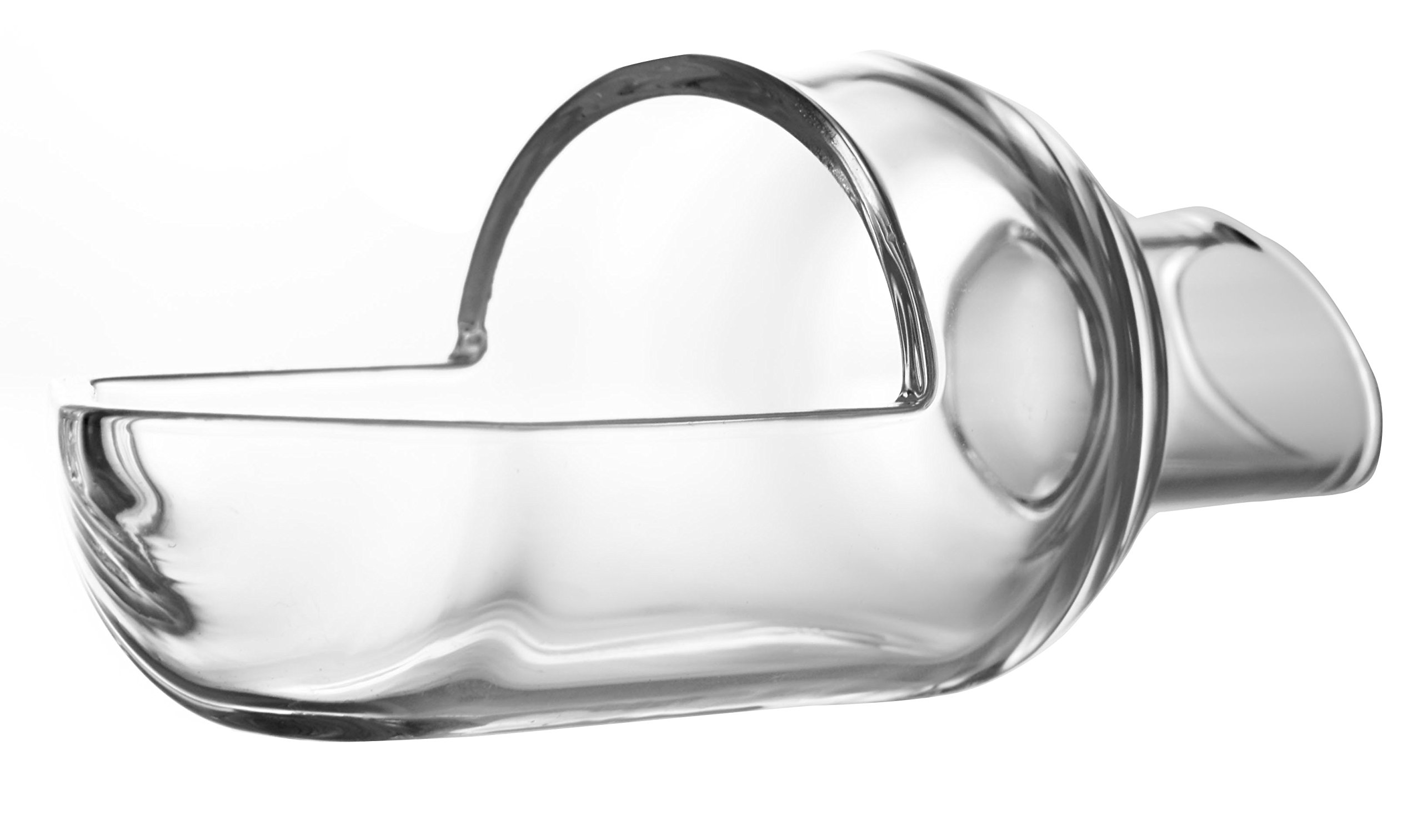 Pointed glass weighing boat diameter 12 x length 35 mm (1 ml).