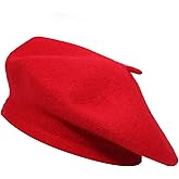 ZLYC Wool French Beret Hat Solid Color Beret Cap for Women Girls