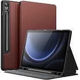 JETech Folio Case for Samsung Galaxy Tab S10 Lite/S10 FE/S9 FE 10.9", Wine | Multi-Angle Stand Cover, S Pen Holder, Slim Protective Cover, Auto Wake/Sleep