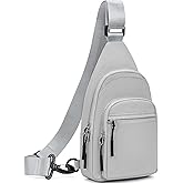 nuoku Small Sling Bag for Women Man Crossbody Chest Bag Lightweight Purse for Travel, Daily Use, and Outdoors