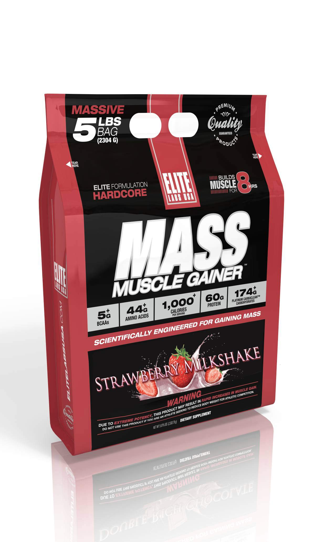 Elite Labs Usa Mass Muscle Gainer Strawb Buy Online In Martinique At Desertcart