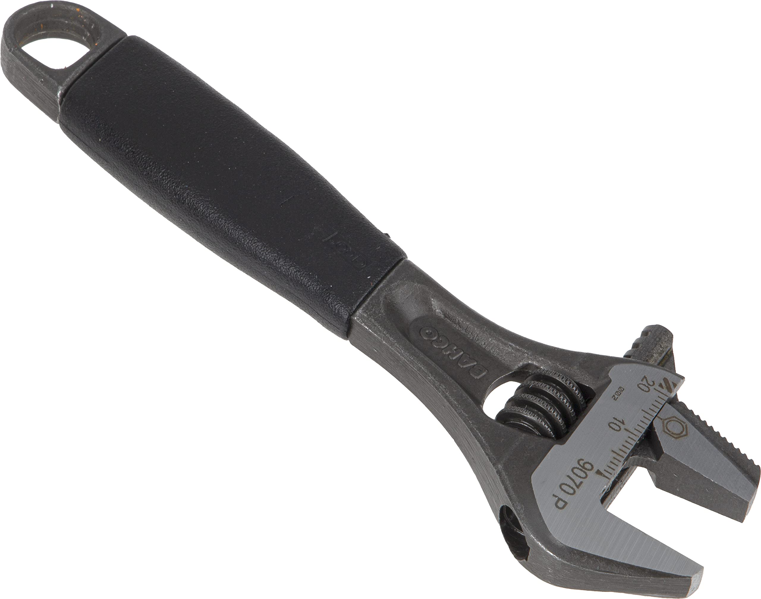 Bahco 9070P Reversible Jaw Black Ergo Adjustable Wrench, 150mm Length