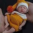 MYREBABY 7" Micro Preemie Full Body Silicone Baby Adorkable Doll Theo Lifelike Mini Reborn Doll Surprice Children Anti-Stress-Boy