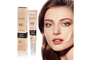 O'CHEAL BB Cream with SPF 50+ | Full Coverage Tinted Moisturizer with Buildable Concealer Powder Foundation, Oil-Free, Hydrating & Matte Finish | Vegan, Cruelty-Free, for All Skin Types(Natural)