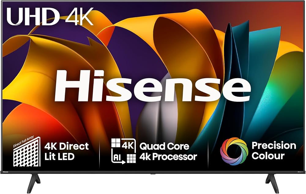Hisense 75A6NTUK 75 Inch 4K Smart TV Dolby Vision VRR ALLM 3x HDMI 2.1