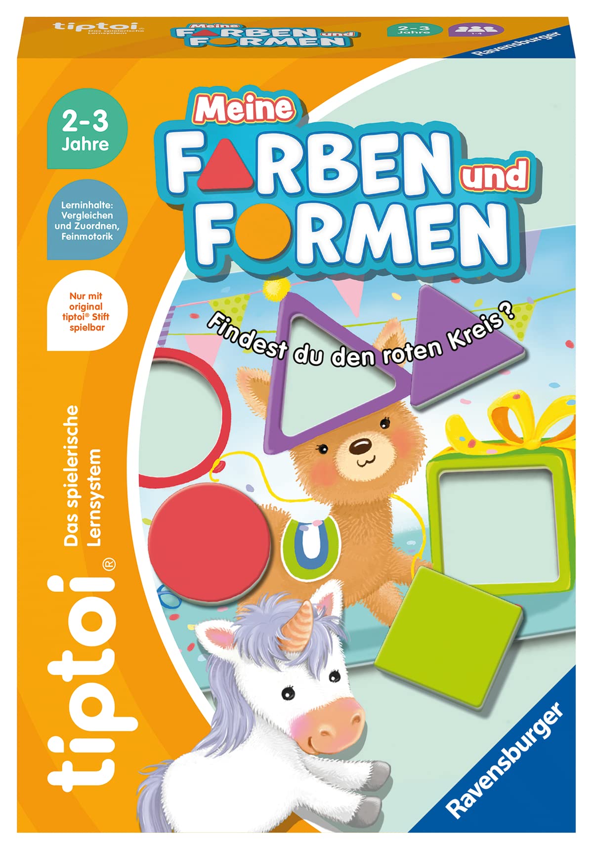 Ravensburger tiptoi Spiel 00168 - Meine Farben und Formen, Lernspiel für Kinder ab 2 Jahren - Geburtstagsgeschenke