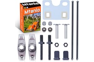 Mtanlo Valve Push Rod Set Guide Plate&Rocker Arms For Honda 13HP GX390 11HP GX340 188F, Valve Push Rod, Push Rod Guide Plate, Rocker Arm, Rocker Arm Pivot, Stud, Pivot Adjusting Nuts