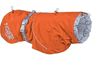 Hurtta Monsoon Coat, Dog Raincoat, Buckthorn, 22 in
