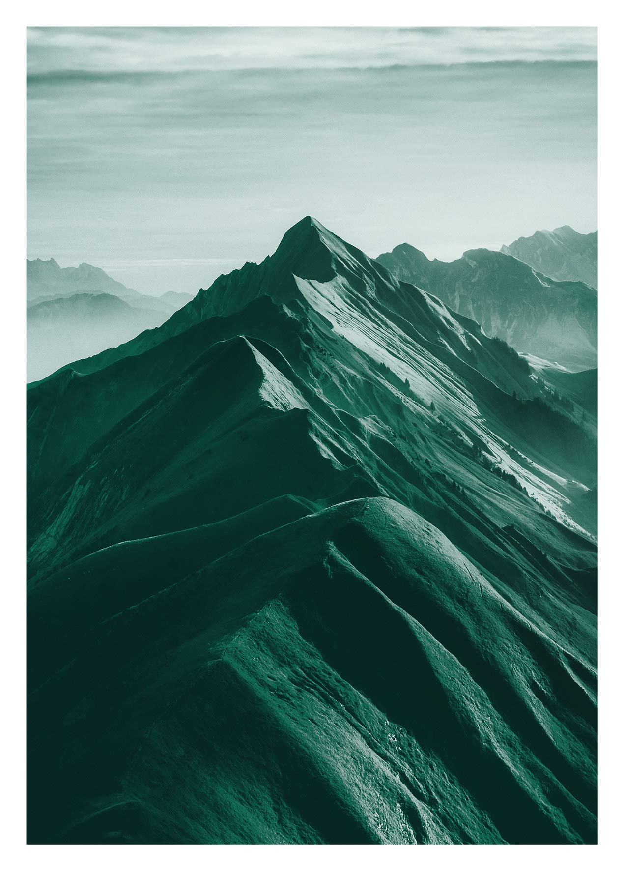 Komar Wall Picture Mountains Top Poster Picture Living Room Bedroom Decoration Art Print Without Frame P126B-50x70 Size 50x70 cm (Width x Height) — image 1