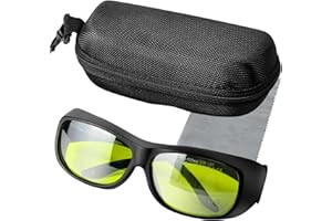 TRQWH Laser Safety Glasses OD7+ 800nm-1100nm Professional Laser Glasses Eye Protection Goggles with CE FDA for Laser Welding/Laser Cutting/Laser Cleaning/Laser Marking