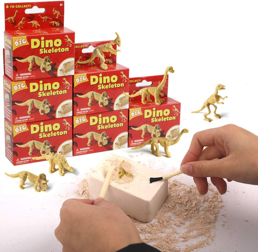 Dinosaur Skeleton Dig Kits For Kids Dino Fossils Digging Excavation Kit Dinosaur Toy Figure