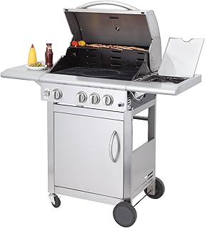Mr. Gardener Gasgrill &#34;ONTARIO R&#34; Grillwagen Grillküche Gas Grill Edelstahl