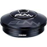 Funn Descend ZS56/28.6 Upper Headset, Zero Stack, Angular Contact Bearings | Precision machined 6061 alloy, anodized finish, 30g, pairs with any lower cup, MTB, BMX, road and gravel use