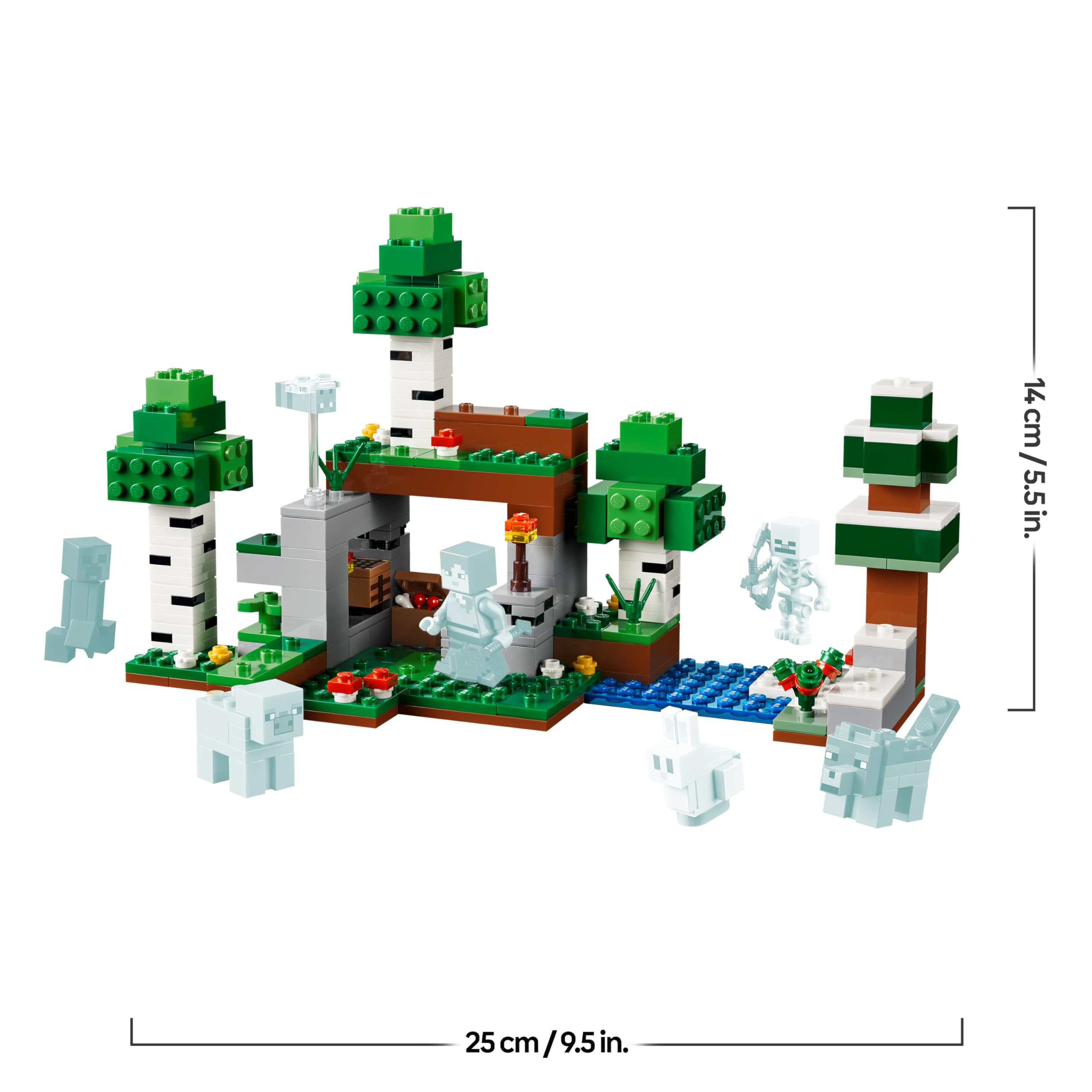 LEGO Minecraft Erstes Abenteuer in der Nacht - Interaktives Spielzeug mit 7 Figuren inkl. Alex, Creeper, Skelett & Waldwolf - Gaming-Geschenk für Jungen und Mädchen ab 8 Jahren - 21593 7