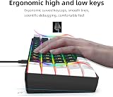 Snpurdiri 60% Gaming Keyboard UK Layout RGB Detachable USB-C Black White view 5