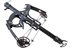 Joojeers 50 Burst Rapid Fire Ball Bearing Compound Bow Kit, 40 LBS Draw Weight 330+FPS Hunting and Shooting Slingshot Rifle S