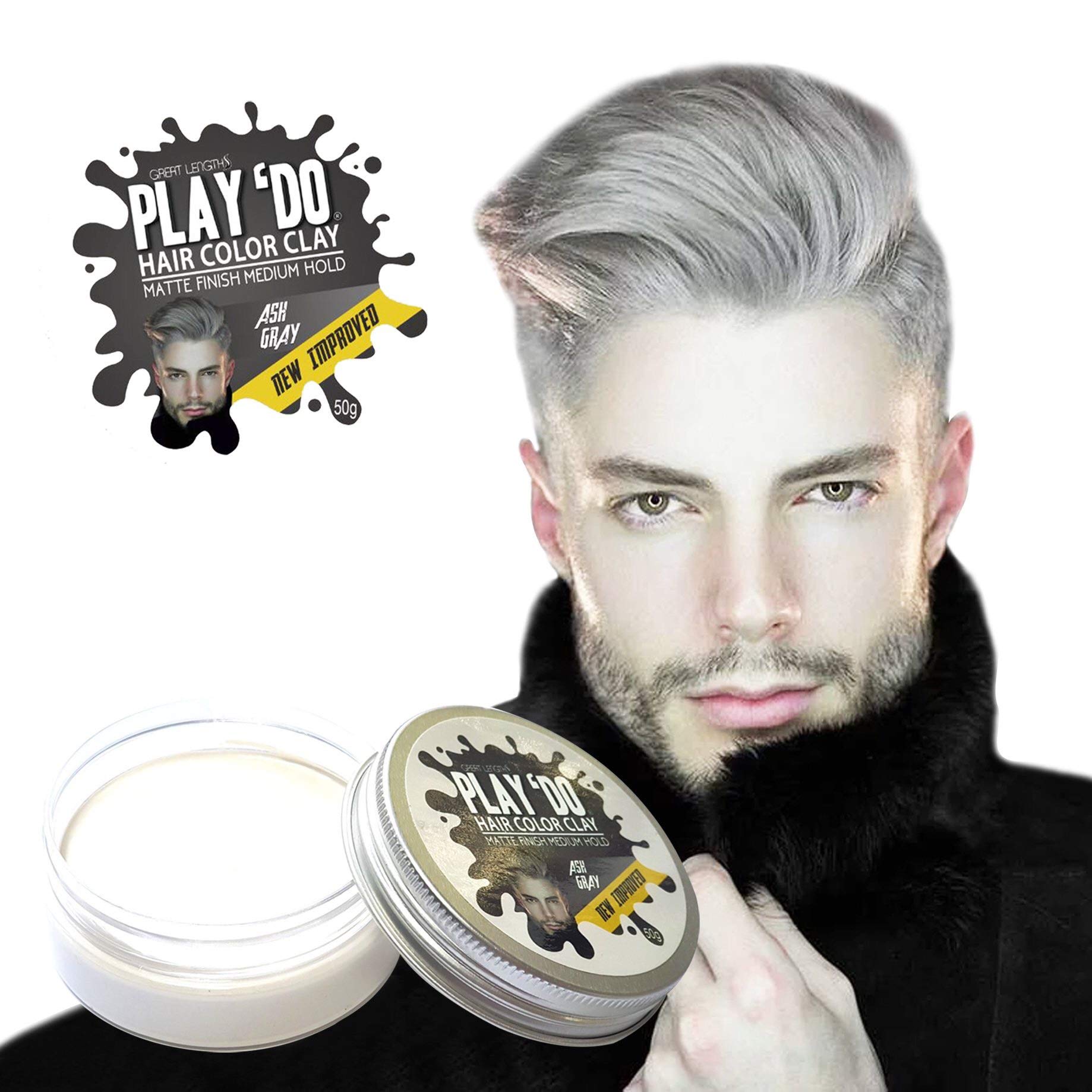 Silver Ash Hair Wax 3 53 Oz Hair Color Wax Contains 17 Natural