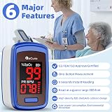 aCurio Pulse Oximeter CE FDA ISO Oxygen Saturation monitor Heart Rate Meter view 4