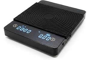 WESTBAYVC Coffee Scale - High Accuracy 0.1g, Espresso Scale with HD LED Display, Rechargeable USB-C Charging, Timer Function,