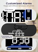 GOLOZA Digital Alarm Clock with 4 Brightness Levels Dual Alarms USB Port view 5