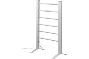 Pursonic TW300 6-Bar Freestanding or Wall Mountable Towel Warmer,Silver