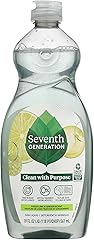 Seventh Generation Dish Soap Fresh Lime & Ginger Scent 1 count Dishwashing Soap Dish Detergent Liquid Soap 19 oz