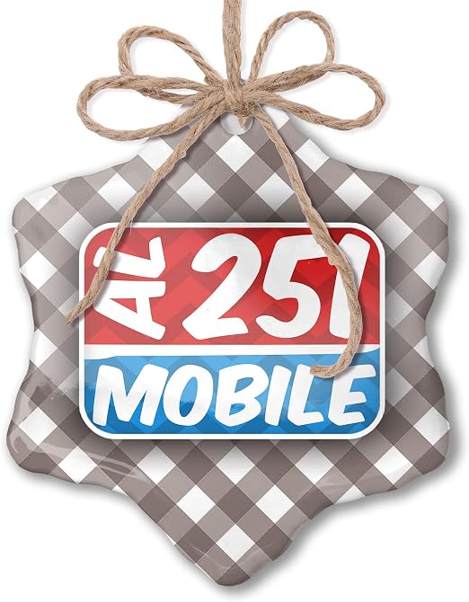 Amazon Com Neonblond Christmas Ornament 251 Mobile Al Red Blue