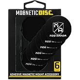 Mob Armor Magnetic Phone Mount Plates, Black (6 Pack) | Strong Adhesive Steel Discs, For MobNetic Maxx &amp; Mob Car Mounts, Compatible w/ Phone Magnet Plates, Vehicle Accessory