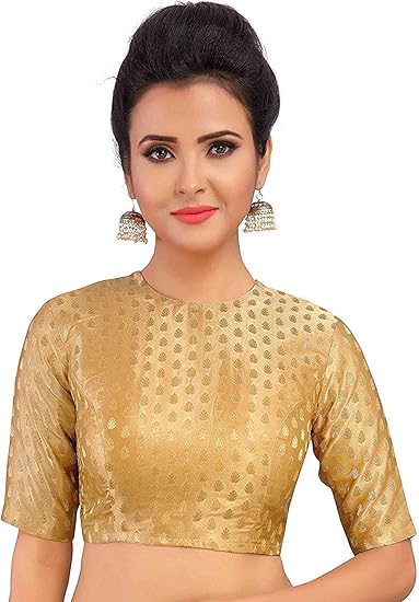  Women's Benaras Brocade & Georgette Blouse/Readymade Saree Blouse