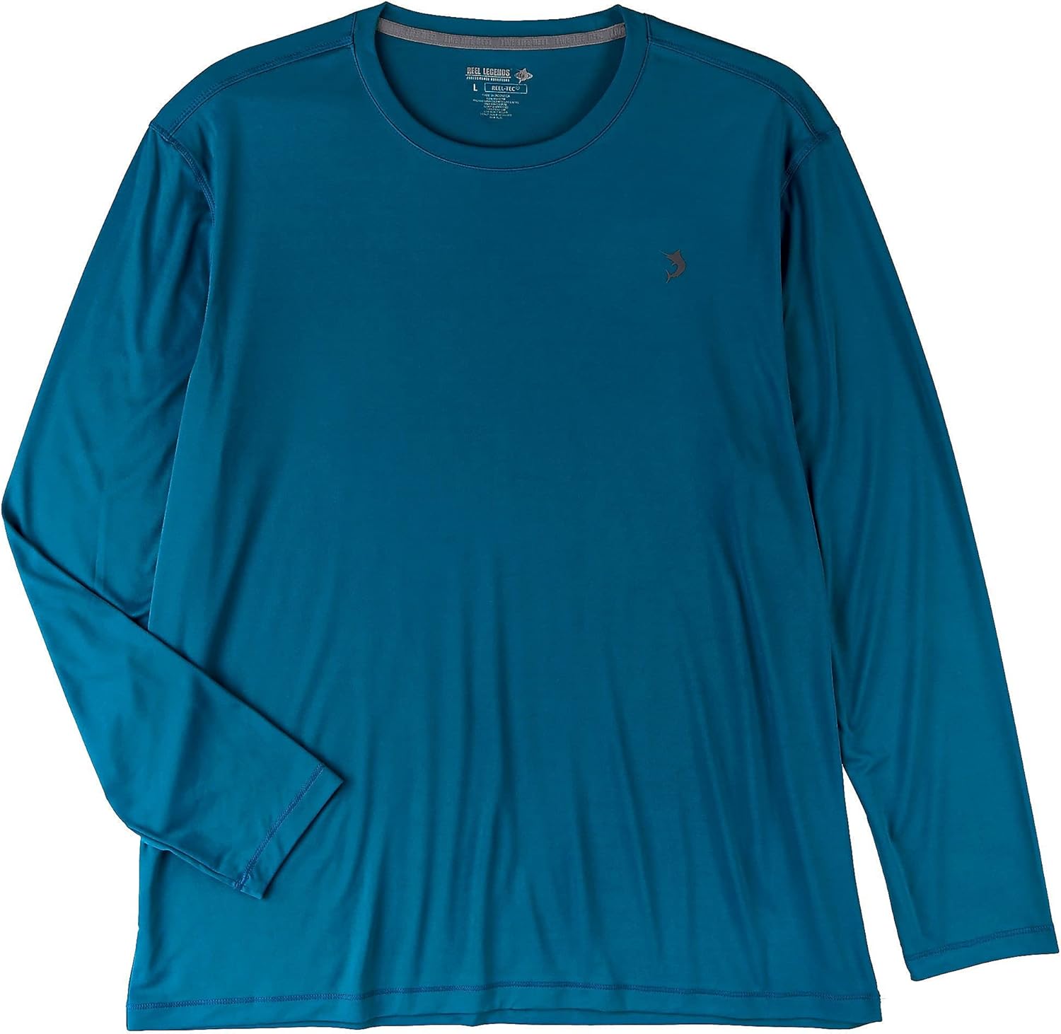 Reel Legends Mens Long Sleeve Shirt Small Blue
