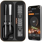 5GHz &amp; 2.4GHz WiFi Wireless Meat Thermometer, INKBIRD WiFi Smart Thermometer with 2 Size-Coded Probes and Unlimited Range,Bluetooth 5.4 Thermometer with 360&deg; Readable LCD-Enhanced Booster