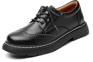 DR.XIRURUCO Women Oxford Shoes, Lace Up,Slip Resistant,Brogue Style,Platform Casual Comfort Work Office Dressy Business Shoes for Girls Ladies Women