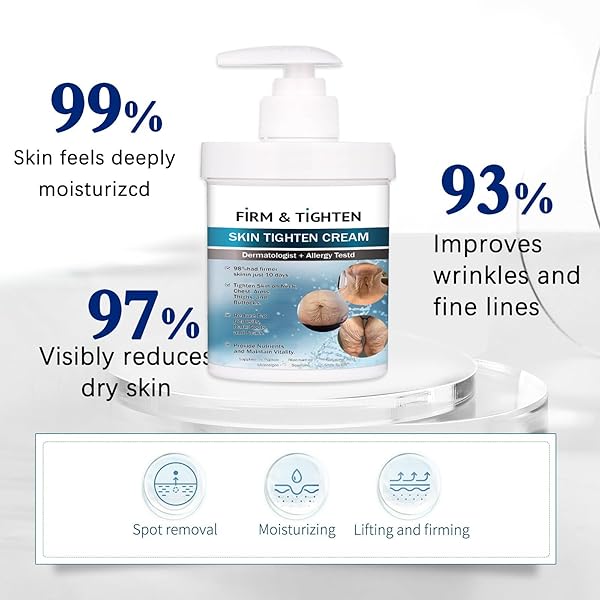 HANNAHCOS FIRM TIGHTEN SKIN TIGHTEN CREAM, COLLAGEN CREAM SKIN CARE BODY LOTION, ANTI-WRINKLE MULTI-PURPOSE CREAM, RESTORE SKIN ELASTICITY, FOR ALL SKIN TYPES 3.4OZ