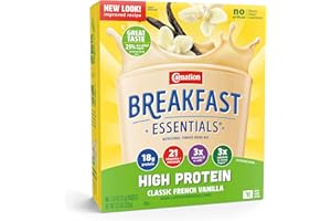 Carnation Breakfast Essentials High Protein Oral Supplement Classic French Vanilla Flavor 1.31 oz. Packet 60 Ct