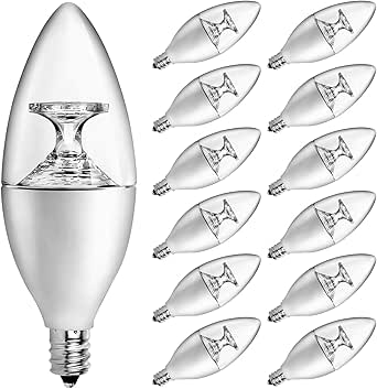 SHINE HAI E12 Candelabra LED Bulbs, 40 Watt Equivalent &hellip;